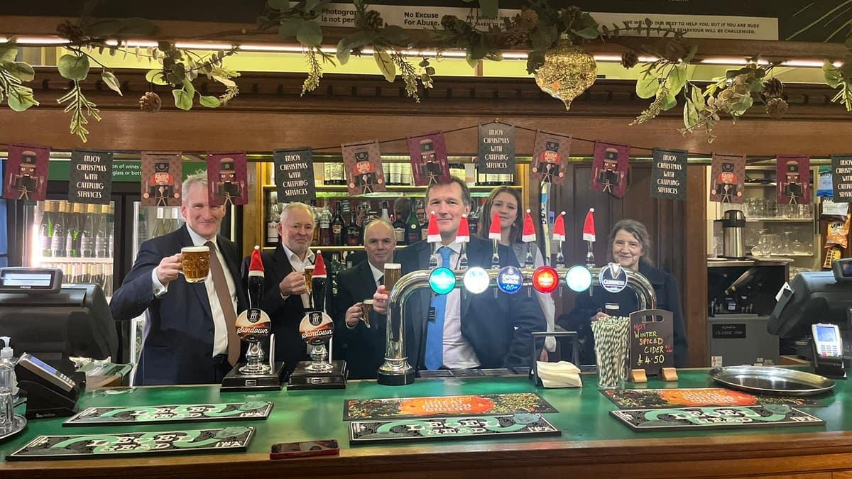 Beer from Triple fff Brewery in Four Marks drunk in House of Commons